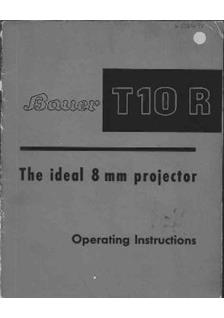 Bauer T 10 R manual. Camera Instructions.